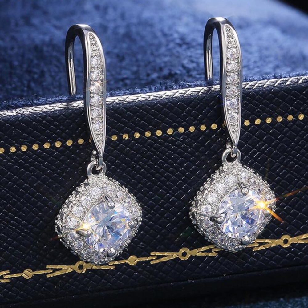 💖💎 Gorgeous Cubic Zirconia Drop Earrings | Statement Glam ✨